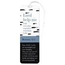 Dicksons Lord Help Me with Everyday Repetitive Mundane Tasks Black, White, and Blue 2 x 6 Paper and Tassel Encouraging Tassel Bookmark, Pack of 12