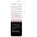 Dicksons I Choose You Mom Black and White 2 x 6 Paper and Tassel Encouraging Tassel Bookmark, Pack of 12