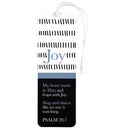Dicksons Joy My Heart Trust in Him and Leaps with Joy Black and White 2 x 6 Paper and Tassel Encouraging Tassel Bookmark, Pack of 12