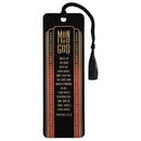 Dicksons Man of God Trust with All Your Heart Black and Red 2 x 6 Paper and Tassel Encouraging Tassel Bookmark, Pack of 12