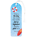 Dicksons This is The Day Let Us Rejoice Sky Blue 2 x 6 Paper and Tassel Curved Top Encouraging Tassel Bookmark, Pack of 12