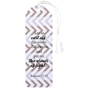 Dicksons Let Us Put On The Armor of Light Pink Chevron 2 x 6 Paper and Tassel Curved Top Encouraging Tassel Bookmark, Pack of 12