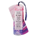 Do Not Be Anxious - Philippians 4:8-7 - 6 x 2 Inch Purple and Pink Cardstock Tassel Bookmark Place Keeper; Pack of 12
