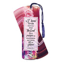 For I Know The Plans - Jeremiah 29:11 6 x 2 Inch Purple and Pink Cardstock Tassel Bookmark Place Keeper; Pack of 12