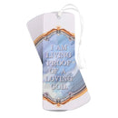 Living Proof Loving God - 6 x 2 Inch Cardstock Tassel Bookmark Place Keeper; Pack of 12