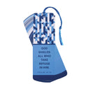Dicksons God Shields All Who Take Refuge Psalm 18:30 6 Inch Blue and White Cardstock Paper Tasseled Bookmark Placekeeper Set of 12
