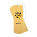 Dicksons Good Vibes Only John 14:1 6 Inch Yellow Cardstock Paper Tasseled Bookmark Placekeeper Set of 12