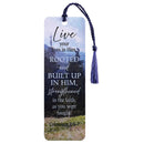 Dicksons Inspirational Christian Tassel Bookmark for Books and Novels 2 x 6 Inch Paper Live Your Lives in Him Pack of 12