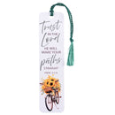 Dicksons Inspirational Christian Tassel Bookmark for Books and Novels 1.5 x 6 Inch Laminated Paper Sunflowers Trust in The Lord Pack of 12