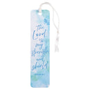 Dicksons Inspirational Christian Tassel Bookmark for Books and Novels 1.5 x 6 Inch Laminated Paper Lord is My Strength Pack of 12