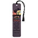 Dicksons Inspirational Christian Tassel Bookmark for Books and Novels 1.5 x 6 Inch Laminated Paper Let Us Go Camping Pack of 12