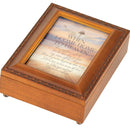 Dicksons When I Come Home to Heaven Bereavement Brown 8 x 6 Plastic Woodgrain Finish Decorative Music Box Storage Box