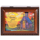 Dicksons, Classic Hymns, Inspirational Christian, Rope Trim Framed, Keepsake Music Box, Jewelry Organizer, Plays Tune From Song, Amazing Grace