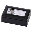 Dicksons Congrats Graduate Desire of Your Heart Glossy Black 6 x 4 Plastic Petite Velvet Lined Keepsake Jewelry Storage Musical Box Holds 4.7 x 2.4 Photo Plays Tune Pomp and Circumstance