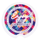Dicksons Faith is A Journey Enjoy Vibrant Squares 2.7 x 2.7 Ceramic Moisture Absorbing Auto Cupholders, Pack of 2