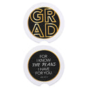 Dicksons Inspirational Christian Car Coaster Accessory for Cup Holder 2.75 x 2.75 Inch Absorbent Ceramic Grad for I Know The Plans Assorted Set of 2