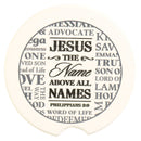Dicksons Name Above All Names Black and White 2.5 Inch Ceramic Car Coasters Pack of 2
