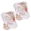 Dicksons Christmas Stationary Greeting Card With Envelopes 7.5 x 5.5 Inch Paper Glory to God Floral Pack of 12