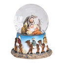Dicksons Tabletop Snow Globe Holiday Christmas Décor 3 x 4 Inch Glass with Resin Base Holy Family Wisemen Camels
