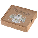 Dicksons Decorative Christmas Memory Keepsake Box 9.5 x 11.75 Inch MDF Church Silent Night
