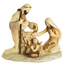 Dicksons Holy Family Tan and Gold Tone 6.5 Inch Resin Christmas Tabletop Figurine