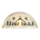 Dicksons LED Holy Family Silhouette Distressed 15 Inch Resin Christmas Tabletop Figurine