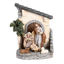 Dicksons Individual Christmas Nativity Figurine 5.75 x 6.75 Inch Resin Holy Family Palm