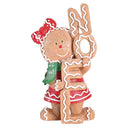 Dicksons Christmas Tabletop Figurine Festive Holiday Décor 4 x 7.5 Inch Resin Gingerbread Girl Noel