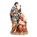Dicksons Individual Christmas Nativity Figurine 6.5 x 11.5 Inch Resin Holy Family Amber