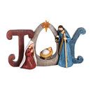 Dicksons Individual Christmas Nativity Figurine 4.75 x 8.5 Inch Resin Joy Holy Family