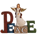 Dicksons Christmas Tabletop Figurine Festive Holiday Décor 6.25 x 7.5 Inch Resin Peace Angel with Dove