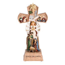 Dicksons Christmas Tabletop Figurine Festive Holiday Décor 5.75 x 10.75 Inch Resin Nativity Peace on Earth
