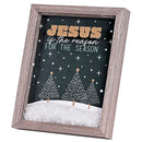 Dicksons Decorative Christmas Frame Hanging Wall or Tabletop Sign 9 x 11 Inch MDF In the Town of David