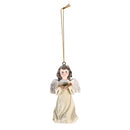 Dicksons Decorative Holiday Hanging Christmas Tree Ornament 1.75 x 3.5 Inch Resin Glittered Angel with Book