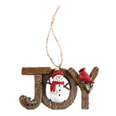 Dicksons Decorative Holiday Hanging Christmas Tree Ornament 2 x 4 Inch Resin Joy Snowman