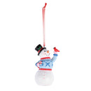Dicksons Decorative Holiday Hanging Christmas Tree Ornament 2 x 3.5 Inch Resin Snowman in Sweater