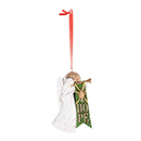 Dicksons Decorative Holiday Hanging Christmas Tree Ornament 2.25 x 3.25 Inch Resin Hope Angel
