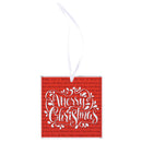 Dicksons Decorative Holiday Hanging Tree Ornament 3 Inch Glass Whimsical Merry Christmas