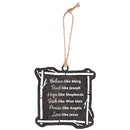 Dicksons Decorative Holiday Hanging Christmas Tree Ornament 3.75 x 4 Inch Metal Believe Like Mary