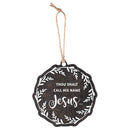 Dicksons Decorative Holiday Hanging Christmas Tree Ornament 4 Inch Metal Thou Shalt Call His Name
