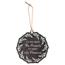 Dicksons Decorative Holiday Hanging Christmas Tree Ornament 4 Inch Metal Not About The Presents