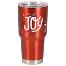 Dicksons Festive Christmas Travel Tumbler Cup 30 Ounce Stainless Steel Holiday Joy Holly Berry