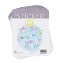 Dicksons Adhesive Christmas Sticker Decals Vinyl Blue Ornament Season to Rejoice Pack of 6