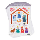 Dicksons Adhesive Christmas Sticker Decals Vinyl Nativity Scene Collection Pack of 6