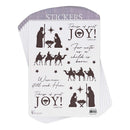 Dicksons Adhesive Christmas Sticker Decals Vinyl for Unto Us Collection Pack of 6