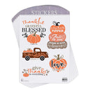 Dicksons Adhesive Thanksgiving Sticker Decals Vinyl Fall Pumpkin Thankful Collection Pack of 6