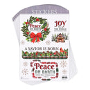 Dicksons Adhesive Christmas Sticker Decals Vinyl Peace on Earth Wreath Collection Pack of 6