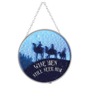 Dicksons Festive Christmas Suncatcher Hanging Ornament for Window 6 Inch Glass and Metal Wise Men Still Seek Him