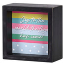 Dicksons Decorative Christmas Double Sided Tabletop Block Sign 4 x 4 Inch Wood Whimsical Tis Season
