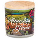 Dicksons, Classic Hymns, Inspirational Christian, 13 Ounce, 50 Ounce, Double Wick, Natural Soy Wax Jar Candle with Lid, Softly Scented, Amazing Grace